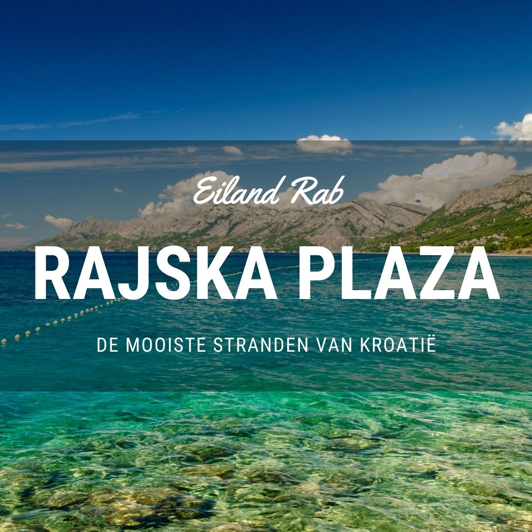 Paradijs strand (Rajska Plaza) op het eiland Rab