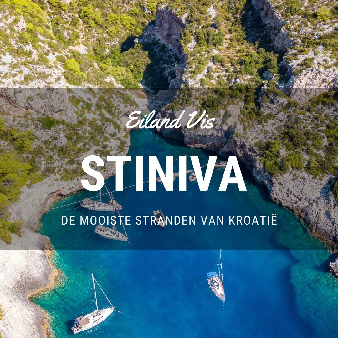 Stiniva strand op het eiland Vis