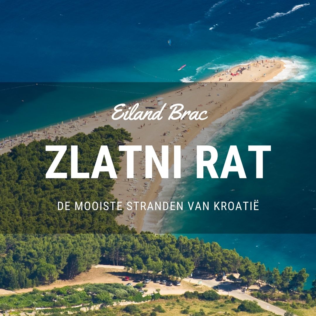 Zlatni Rat strand op het eiland Brac
